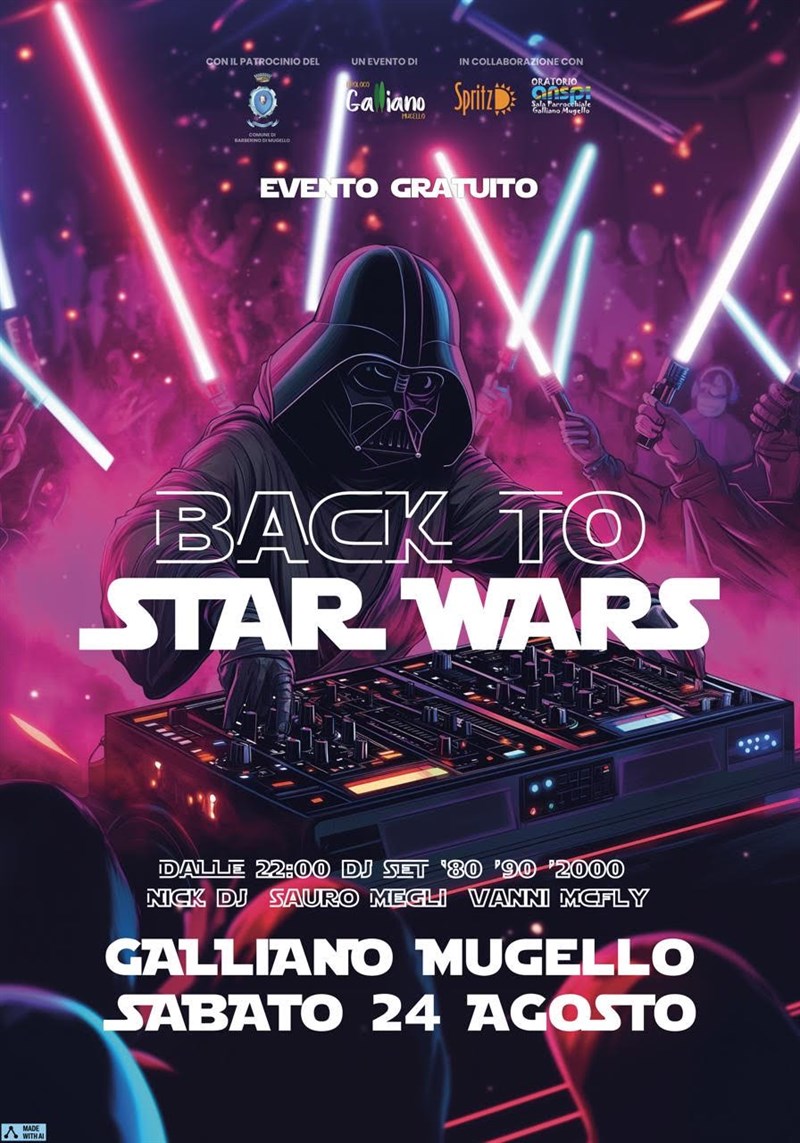 La locandina dell'evento Back to Star Wars