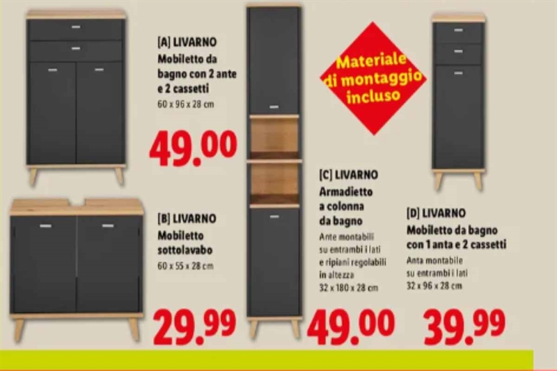 Lidl, mobili LIVARNO: design, funzionalità e prezzo