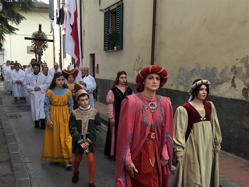 Un momento della processione