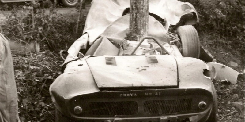 L'auto incidentata di Grass