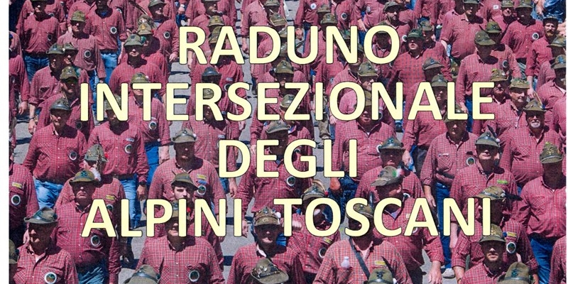 La locandina del Raduno Intersezionale degli Alpini nel Mugello