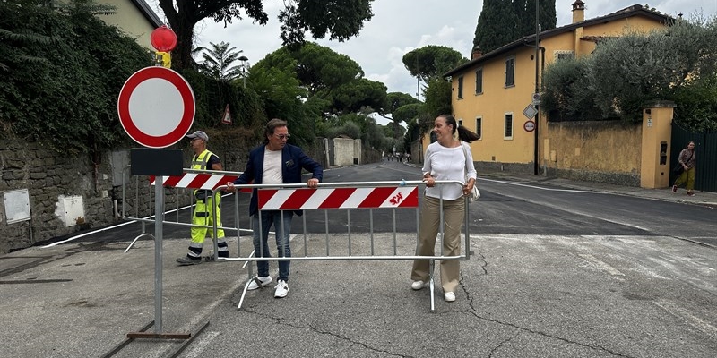 Un momento della riapertura