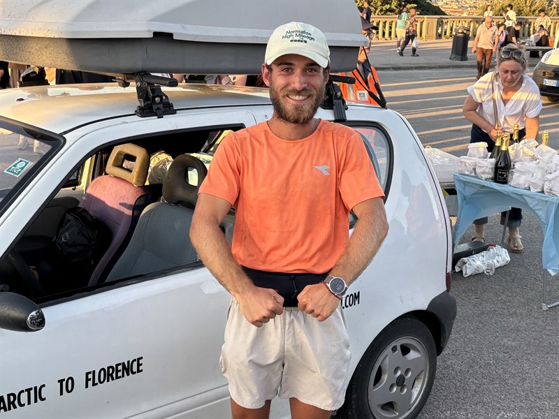 L'arrivo al piazzale Michelangelo