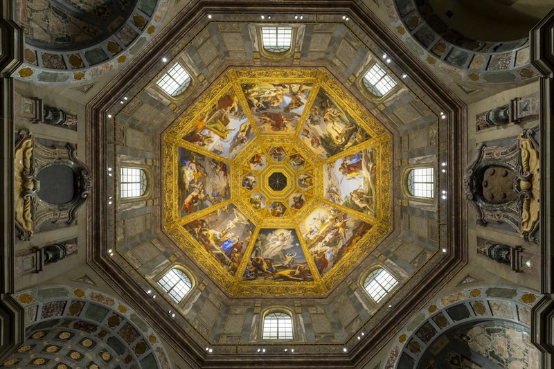 Cappelle Medicee- Volta della Cappella dei Principi Ridotta