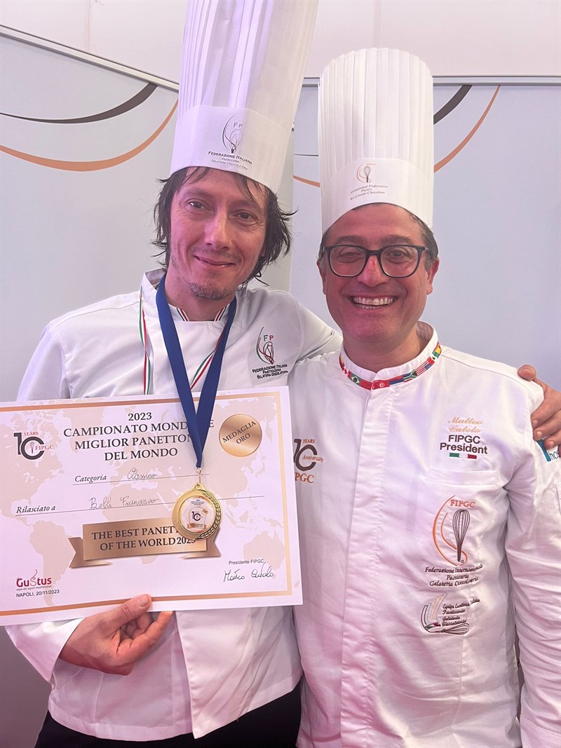 Francesco Belli, con il Presidente Matteo Cutolo - Presidente della Fipgc