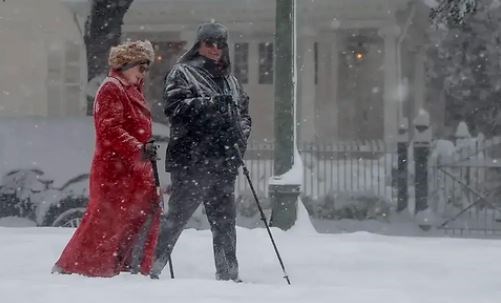 La nevicata di ieri a New Orleans