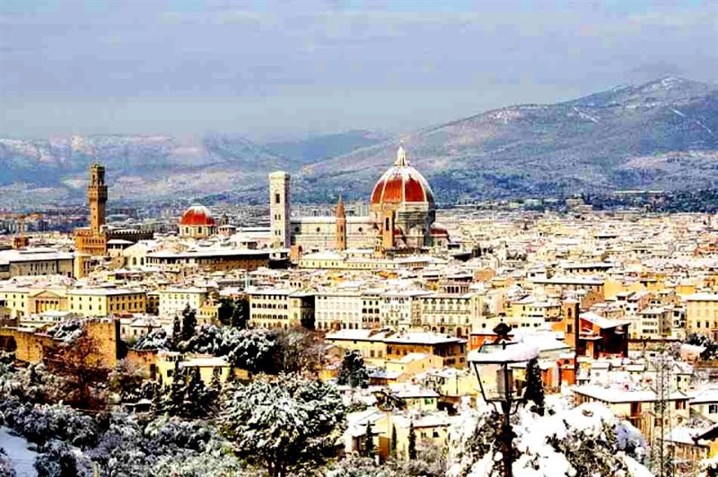 1985. Nevicata record a Firenze