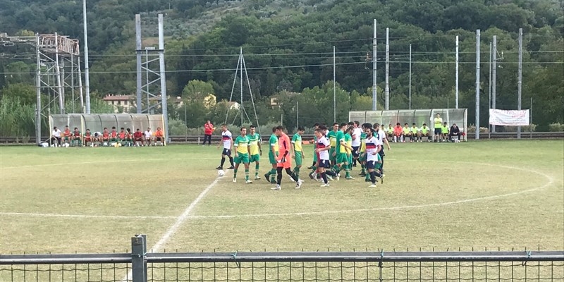 l'incontro di calcio