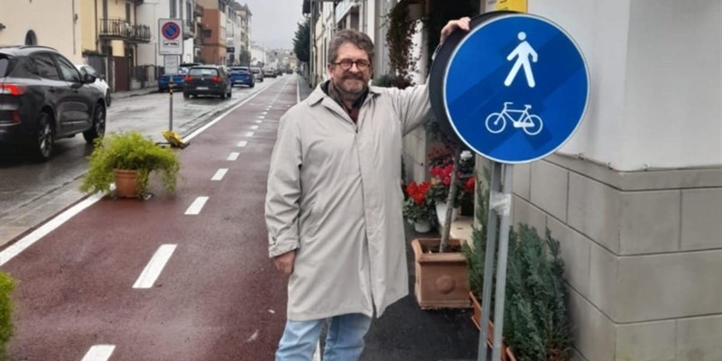 Signa, apre la pista ciclabile di via Roma