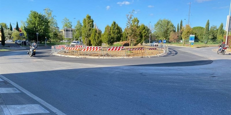 La rotatoria del Gignoro "ristretta"