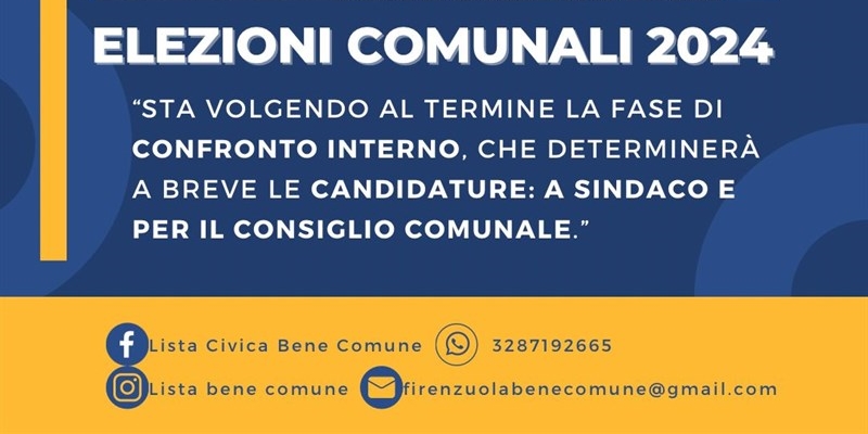 Lista Bene Comune - Firenzuola