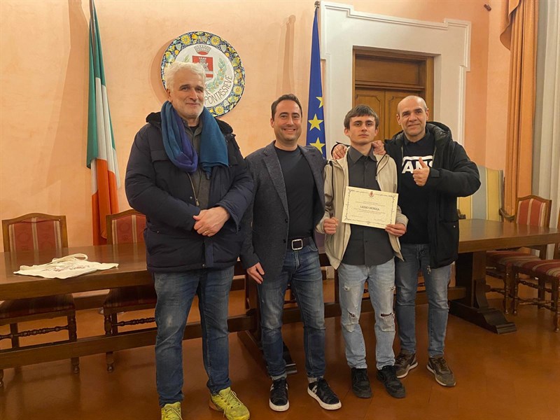 Ledio Hoxha e Chiara Ceseri Premiati due giovani atleti del territorio di Pontassieve