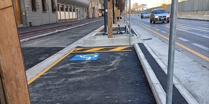 I nuovi lavori in viale Lavagnini