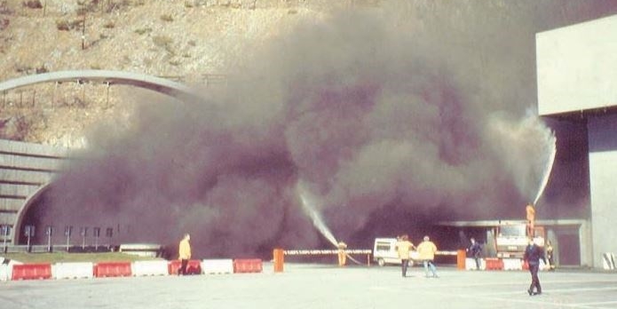 L'incendio nel tunnel del Bianco