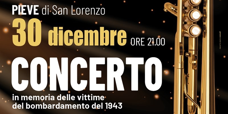  locandina del concerto in Pieve