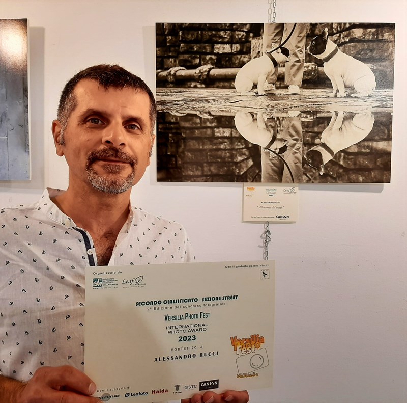 Alessandro Rucci alla premiazione 