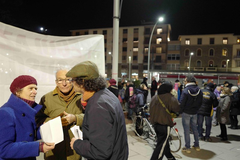 Il blitz in viale Belfiore