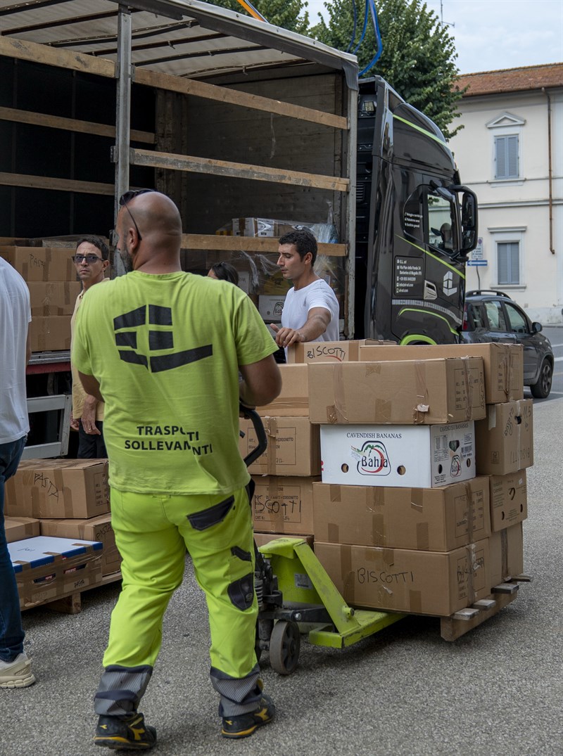 Il caricamento del camion