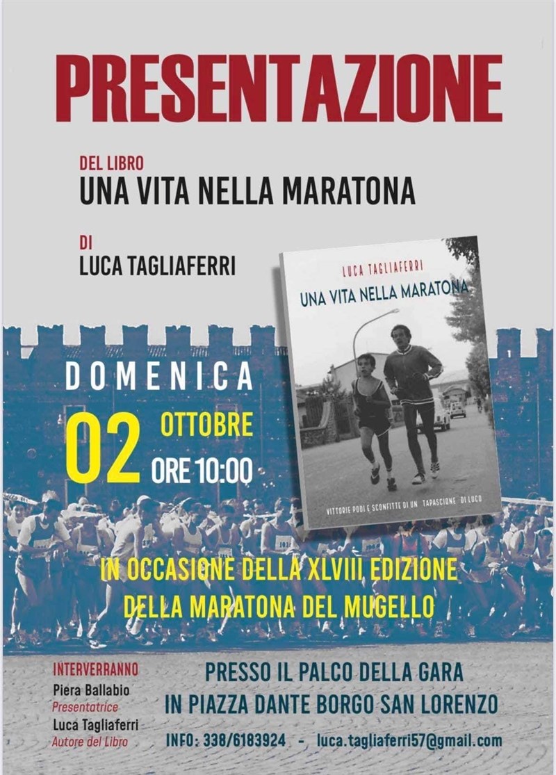 Locandina della presentazione del libro di Tagliaferri