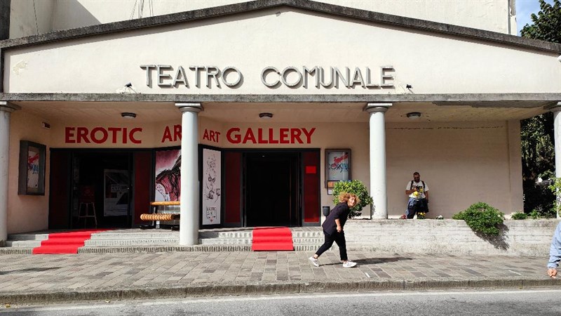 Il teatro corsini durante l'ottava edizione del Mugello comic