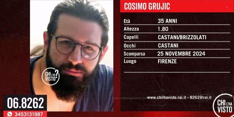 Appello per ritrovare Cosimo Grujic: scomparso da oltre 48 ore, avvistata la sua auto a Monte Morello