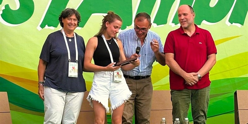 La premiazione  dell'azienda agricola "Da Pagliana - Società agricola Elena Galeotti",da parte di Legambiente