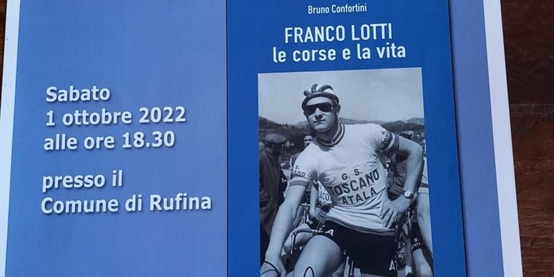 La locandina del libro di Confortini dedicato a Franco Lotti 
