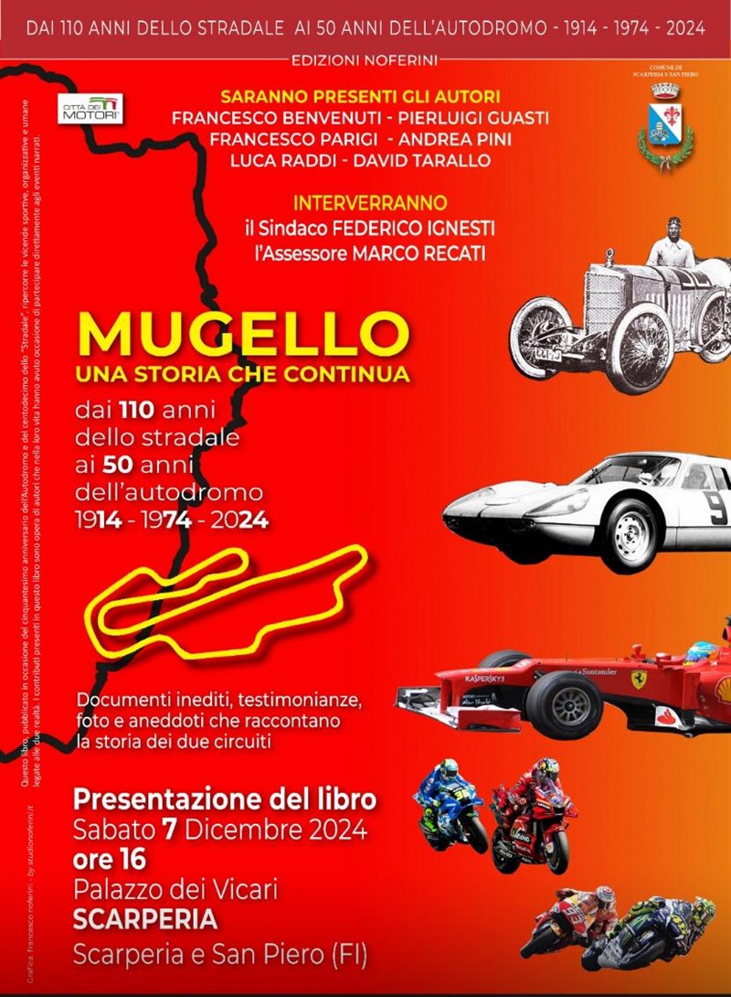 La locandina della presentazione del libro Mugello, una storia che continua”