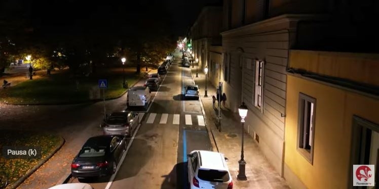 Nuova illuminazione in piazzale Donatello - VIDEO