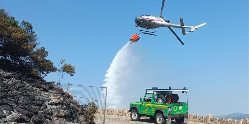 Una foto dell'intervento