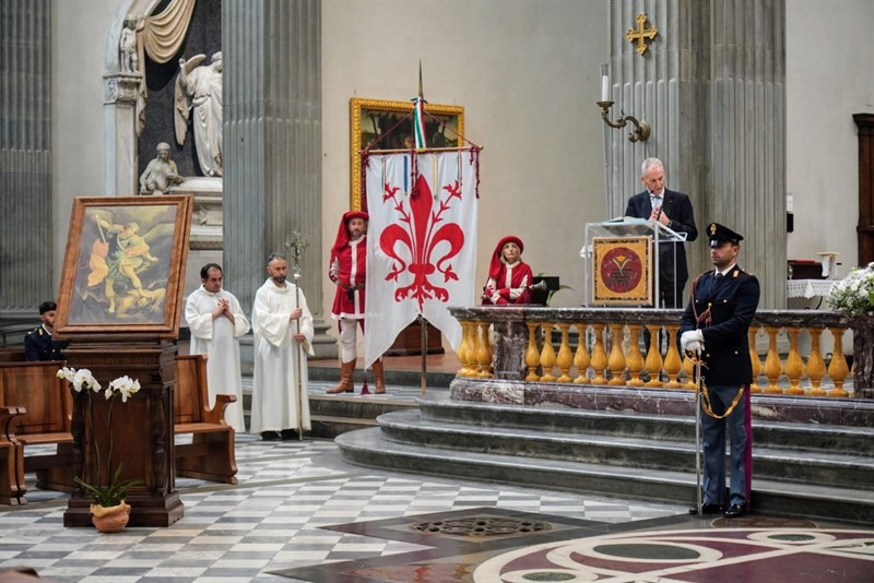 Un momento della cerimonia