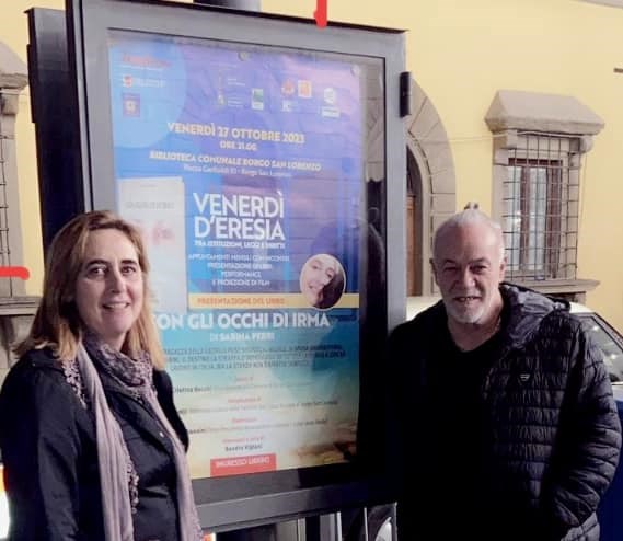 Alessio Gensini con l'autrice del libro Sabina Perri