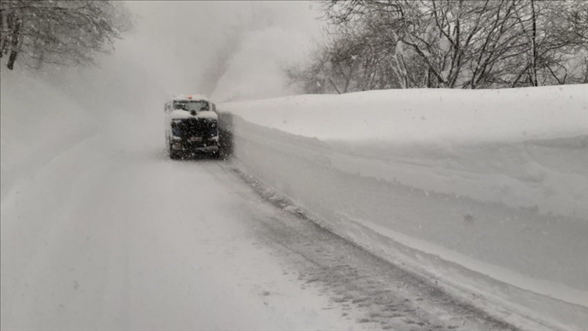 Sgombero della neve in Garfagnana