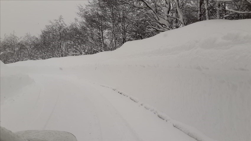 Sgombero della neve in Garfagnana