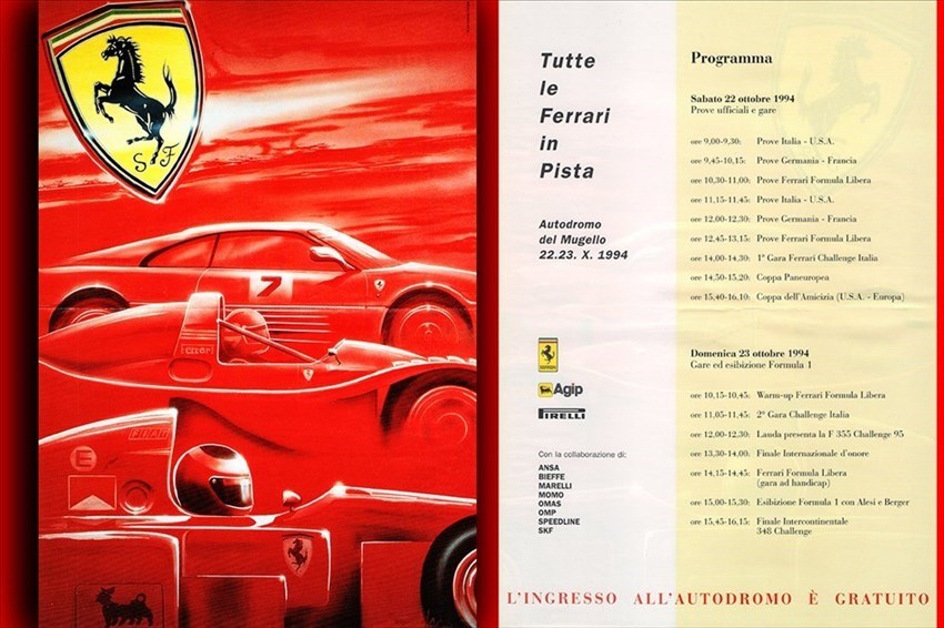 Le Ferrari al Mugello nel 1994