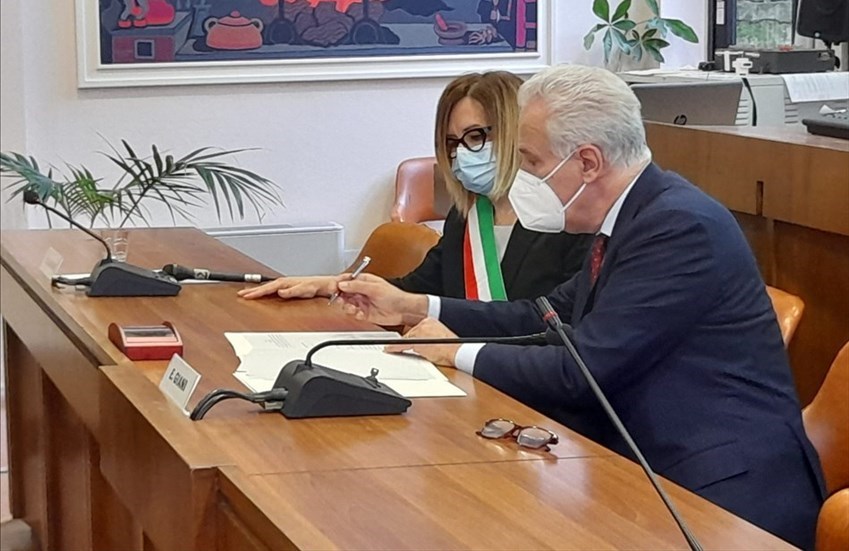 Monica Marini e Eugenio Giani