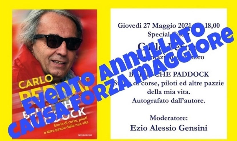 Carlo Pernat. Evento annullato