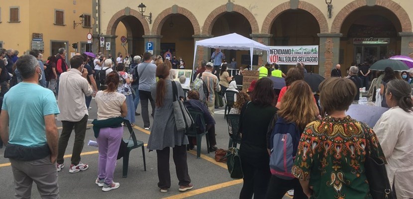 La protesta a Vicchio