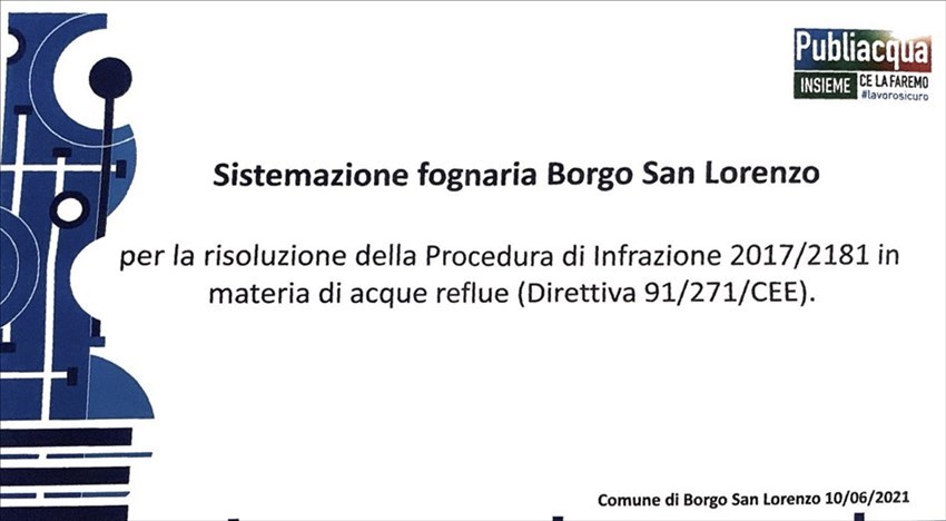 Lavori di sistemazione opere fognarie