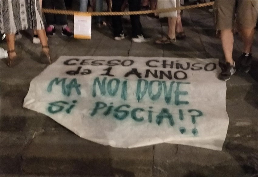 la manifestazione in Santo Spirito