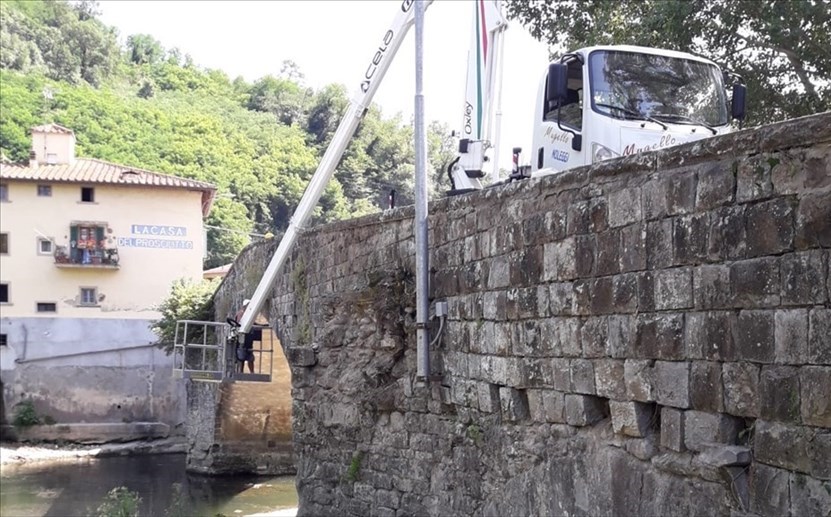 I lavori al Ponte a Vicchio