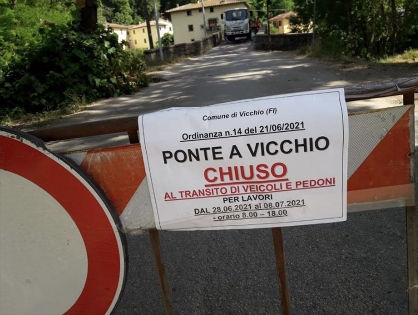 Il cartello della chiusura