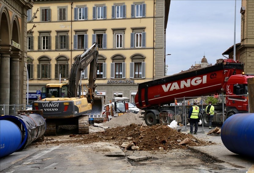 Lavori per la tramvia