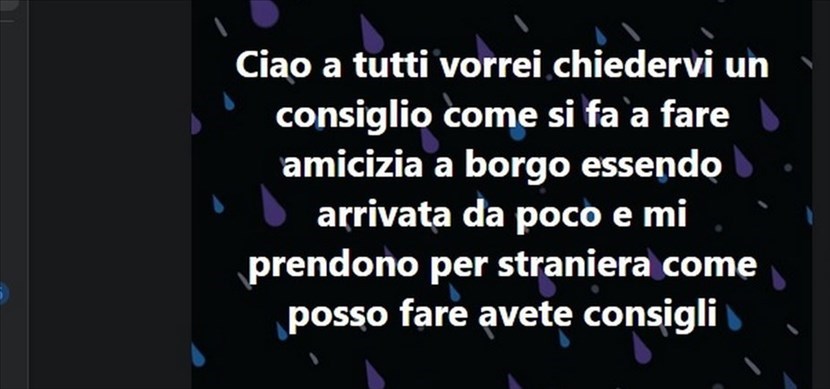 Il post in questione