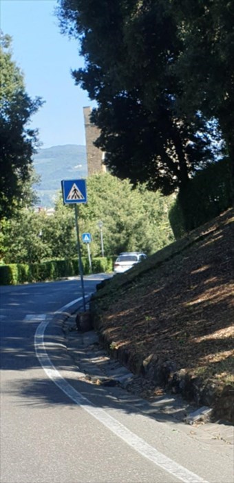 viale Poggi in contromano