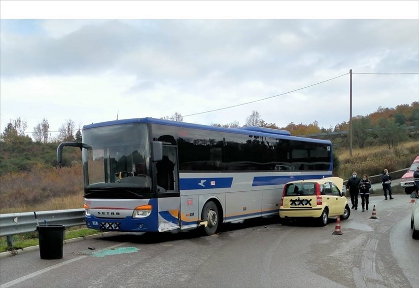 La foto dell'incidente di stamani sulle Croci di Calenzano