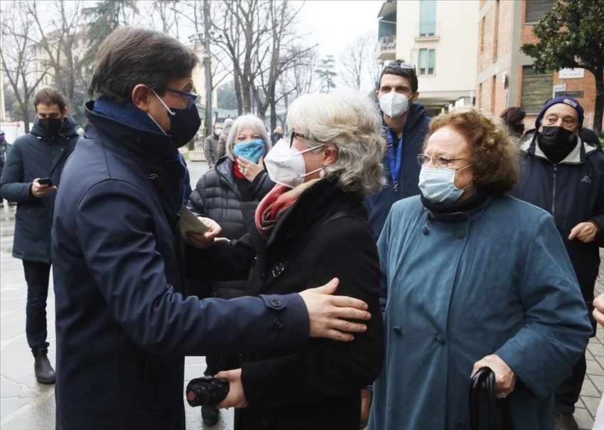 l'inaugurazione del murale