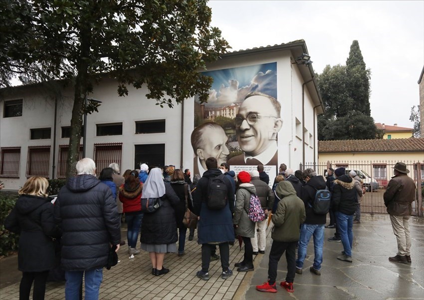 l'inaugurazione del murale