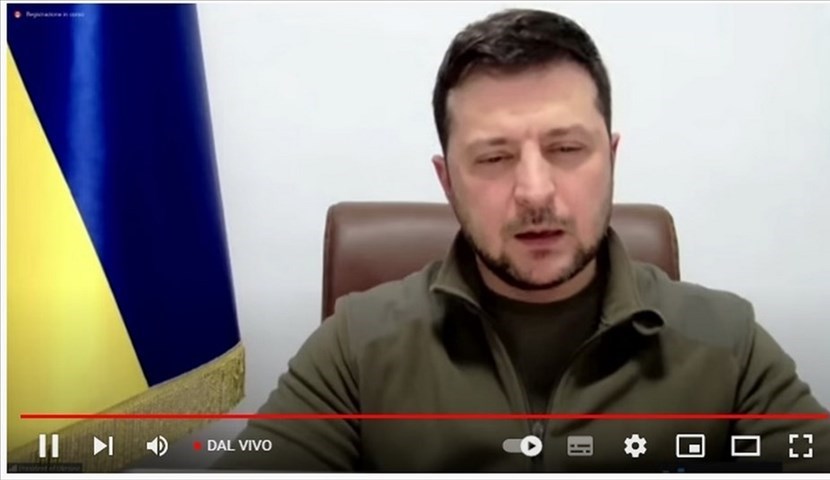 L'intervento di Zelensky