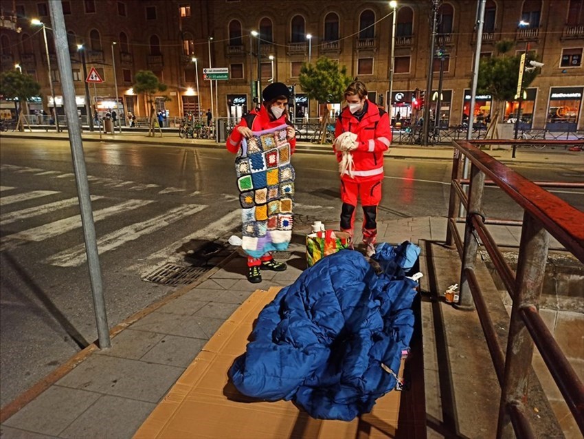 I volontari in azione per emergenza freddo